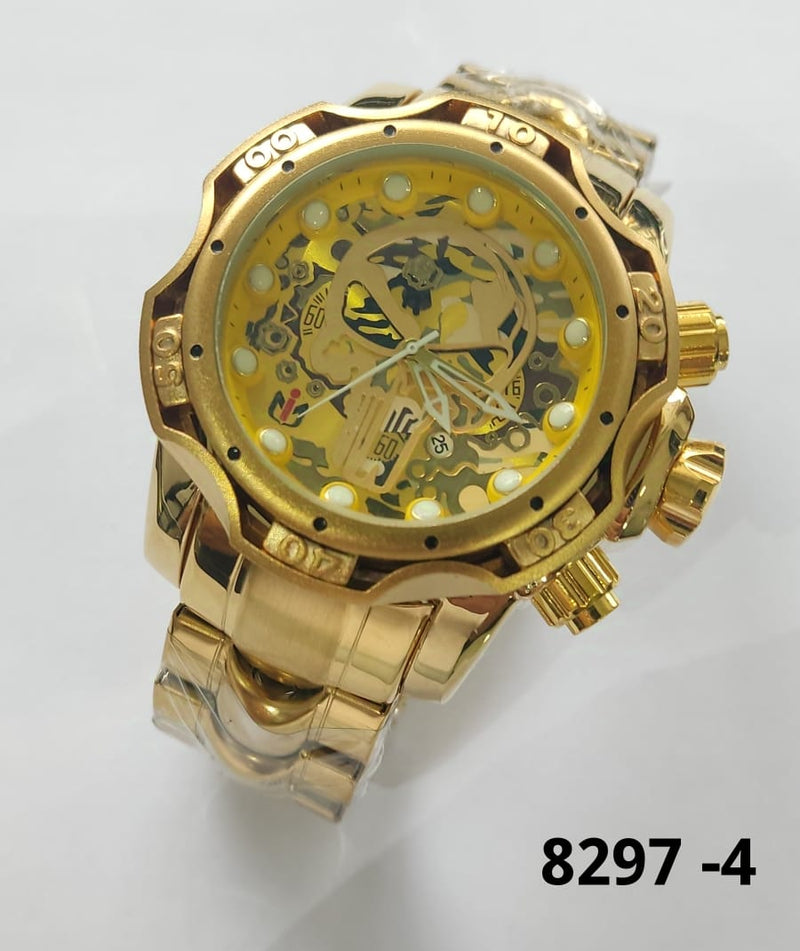 RELOJ 8279 TIPO INVICTA DORADO